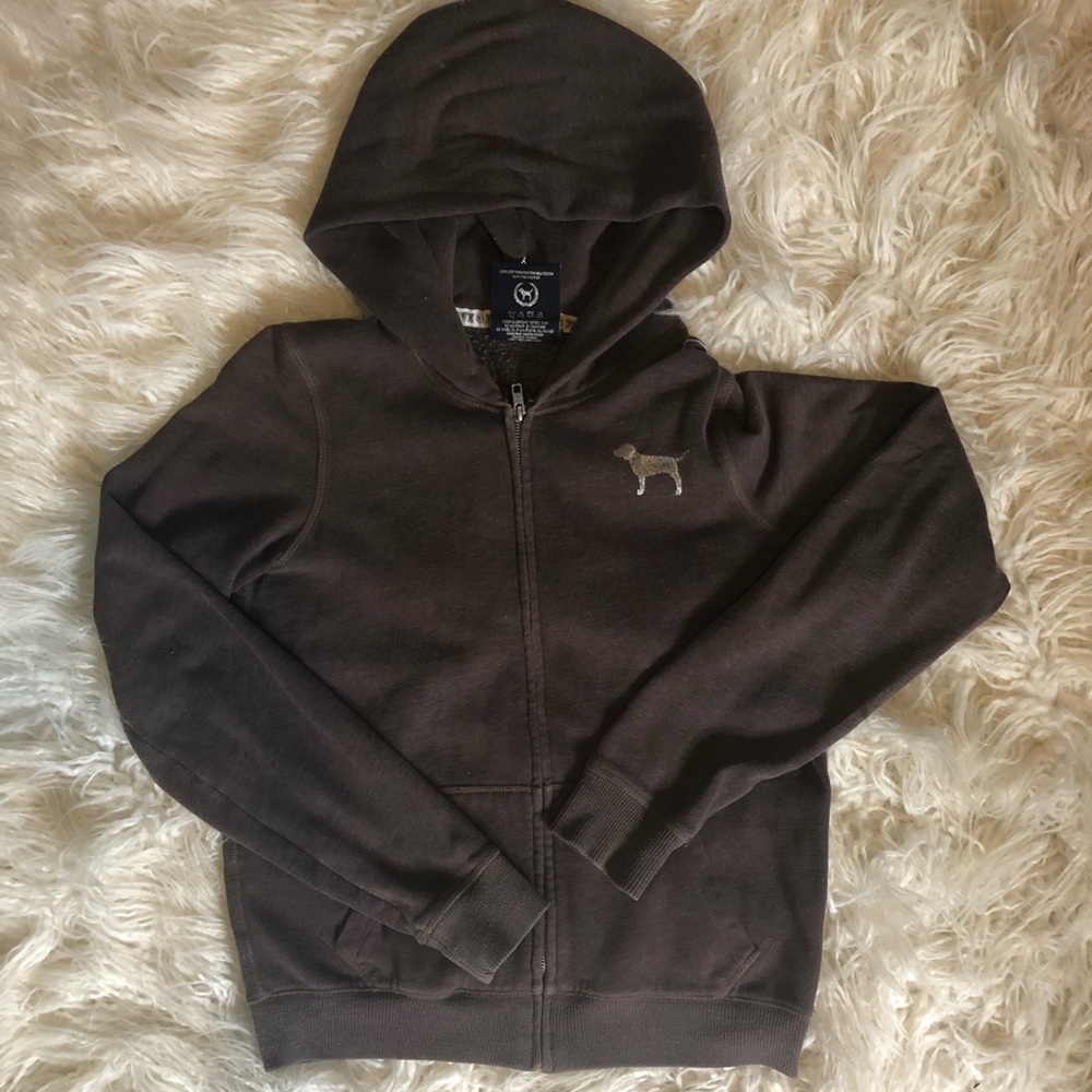 🔴Victoria’s Secret Pink zip-up sweater